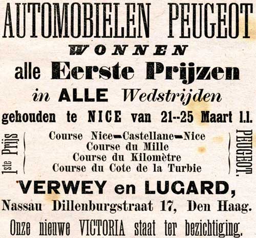 Peugeot 18990416 verwey lugard