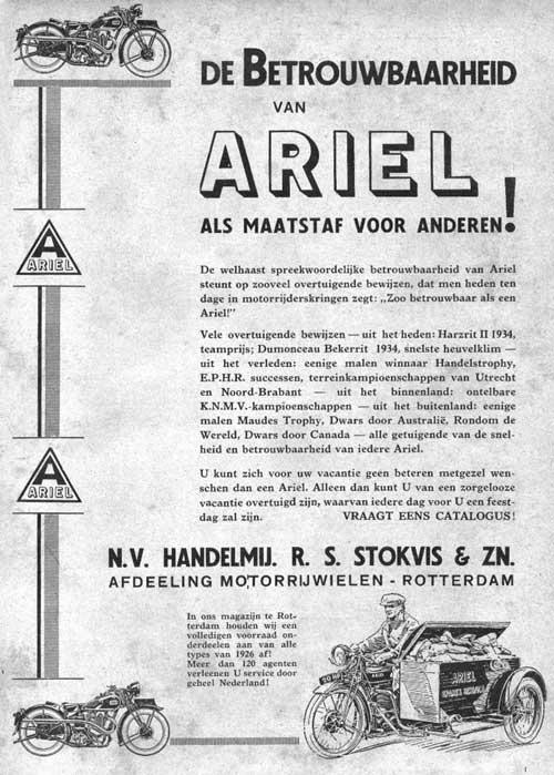 Ariel 1934 stokvis