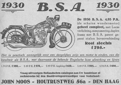 BSA 1929 moos