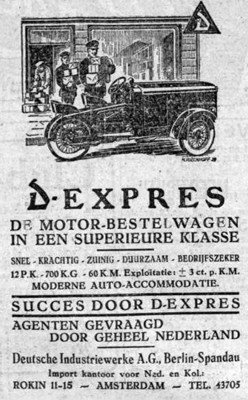 D Expres 19300725 importeur gezocht