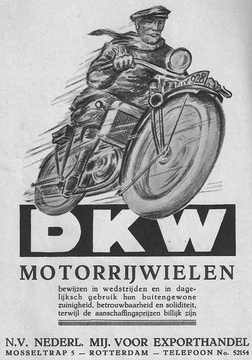 DKW 1929 nl mij exporthandel