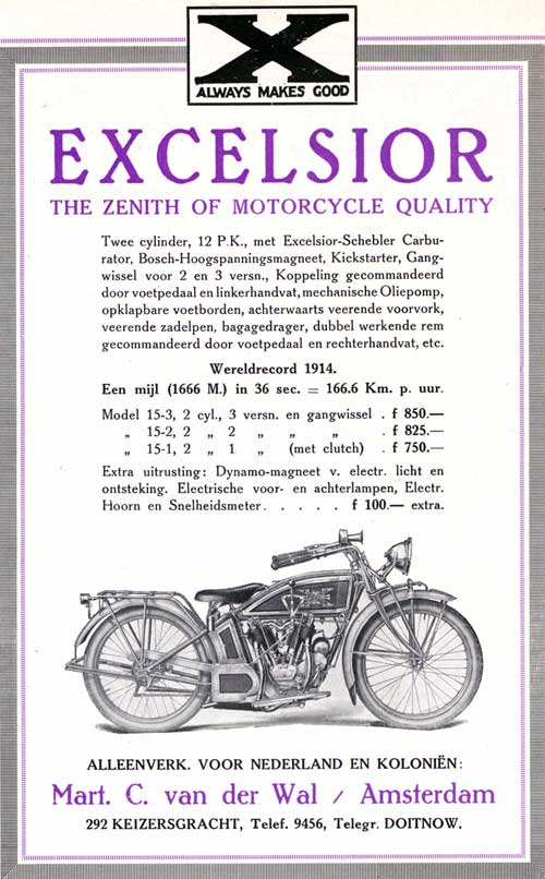 Excelsior 1915 martin wal