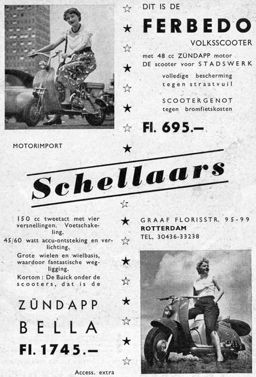 Ferbedo Zundapp 1954 schellaars Scooter uitgeverij Nortier Harmsze 2