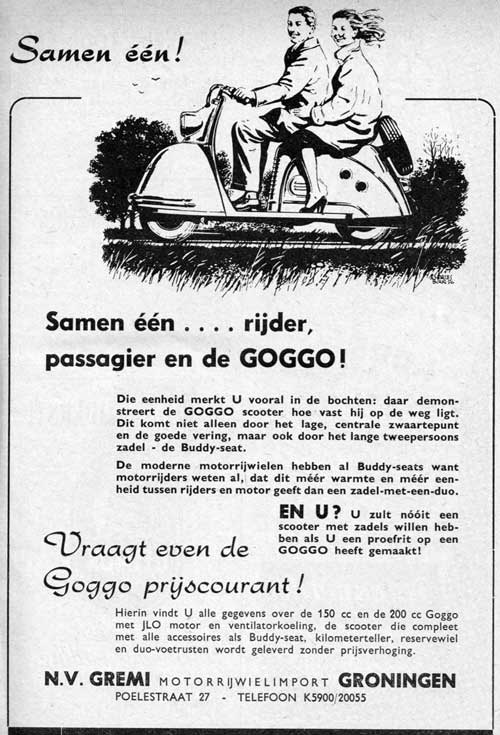 Goggo 1954 gremi Scooter uitgeverij Nortier Harmsze 5