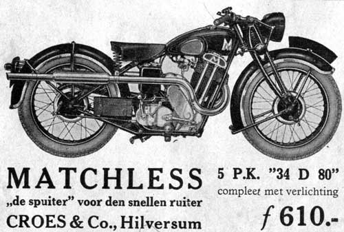 Matchless 5pk 1934 croes