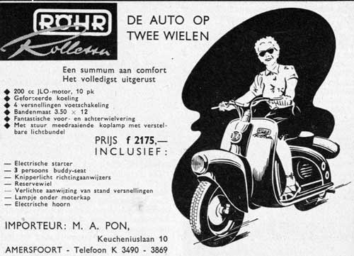 Rohr 1954 pon Scooter uitgeverij Nortier Harmsze