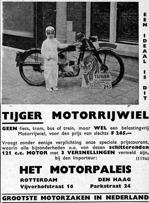 Tijger 1937 circa motorpaleis