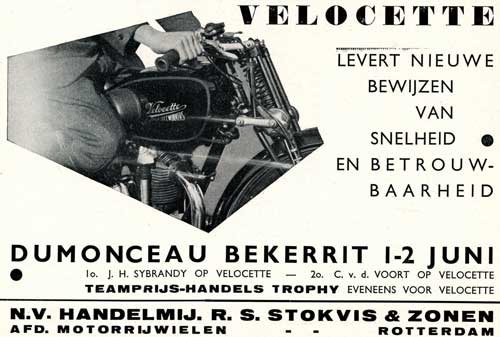Velocette 19350608 stokvis AK 9