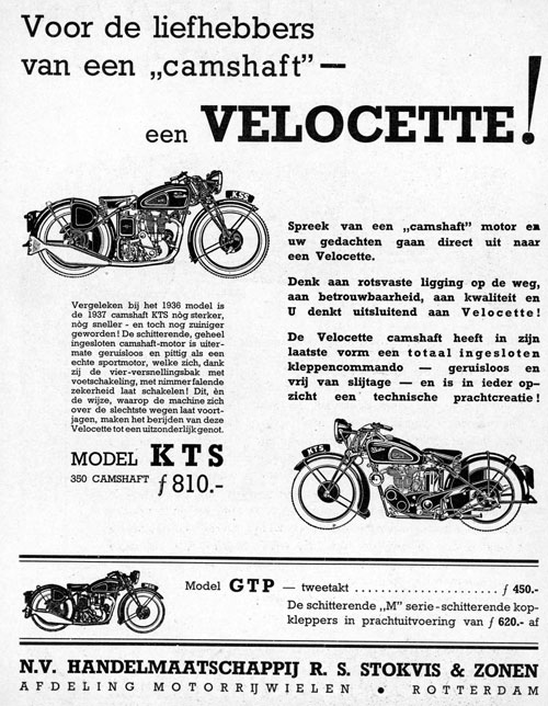 Velocette 19371029 Motor NL stokvis