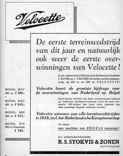 Velocette 19390324 stokvis Motor