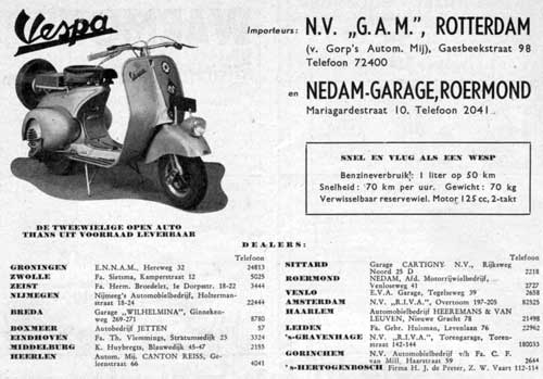 Vespa 19500706 gam nedam De Auto