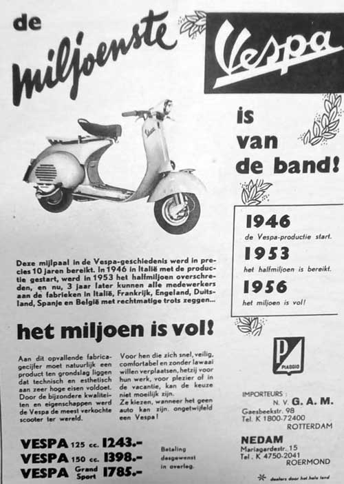 Vespa 19560000 gam nedam