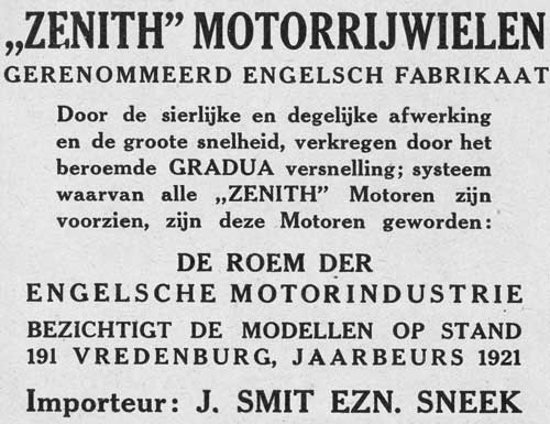 Advertentie 1921