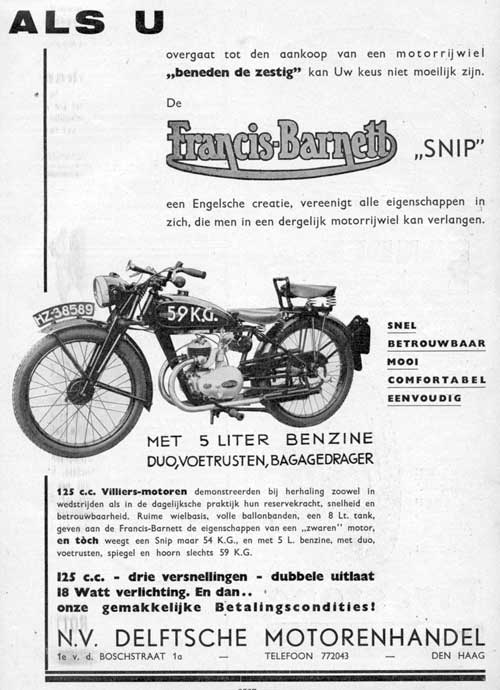 francis barnett 19381000 dmh ak