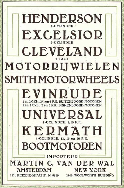 henderson excelsior cleveland 1919 martin wal