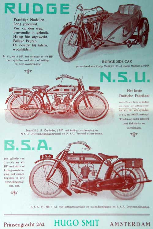 rudge nsu bsa 1915 hugo smit