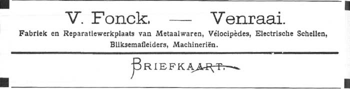 vulkaan fonck briefkaart 1897