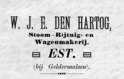 1900 vroege advertentie