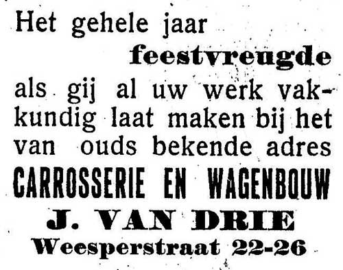Carrosserie van Drie 1946