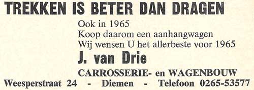 Carrosserie van Drie 1964