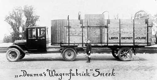 Douma 1924 ford T met oplegger