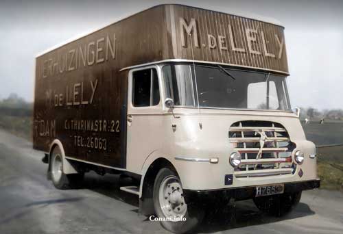 H 76530 76539 carrosserie Wust op een Ford F60 1944