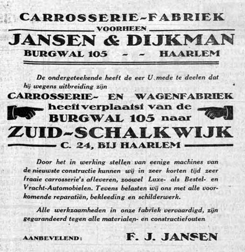 Jansen Nieuwe Haarlemsche Courant 19250326
