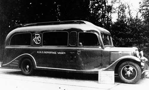 Leersum KRO reportagewagen 1938