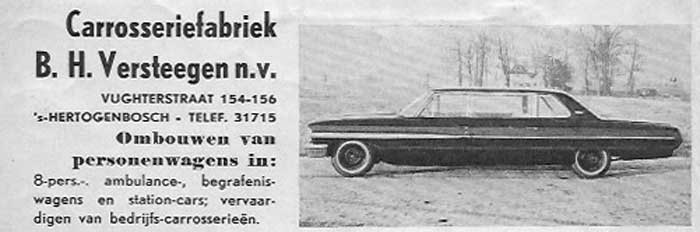 Verstegen carrosserie circa 1964