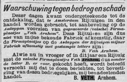 Veth 19010520 artikel fraude