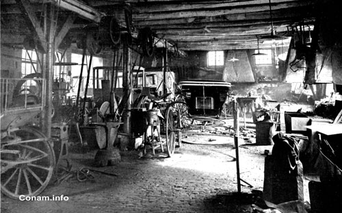 Veth 19100000 circa werkplaats LANCIA