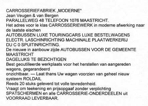 carrosserie fabriek Moderne