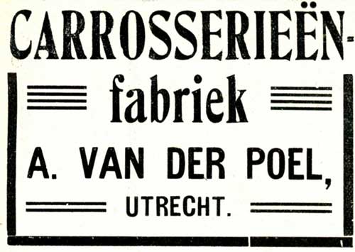 carrosserie van der poel 19121121 De Auto