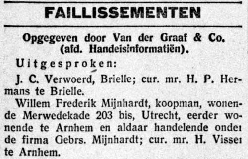mijnhardt 19270829 failliet