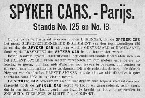 Spyker 19041202 trompenburg Mégevet De Kampioen