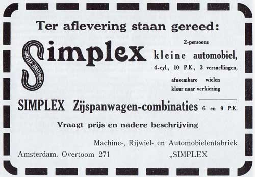 Simplex-1921-advertentie