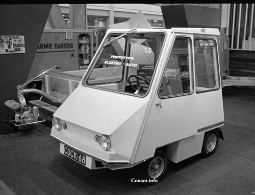 cock 1968 circa electrische auto