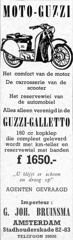 Moto Guzzi 19520306 Bruinsma De Auto