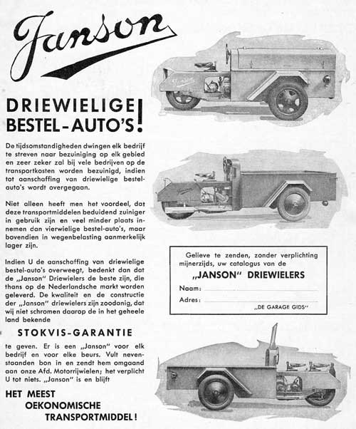 janson Garagegids juni 1934