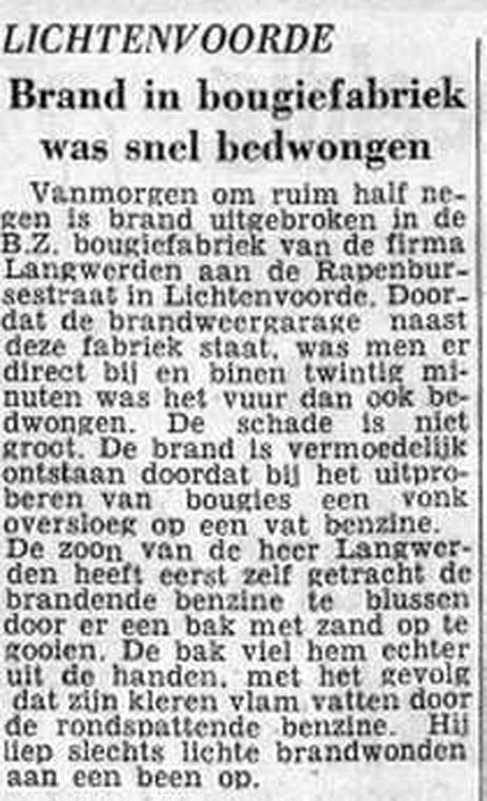BZ bougie lichtenvoorde