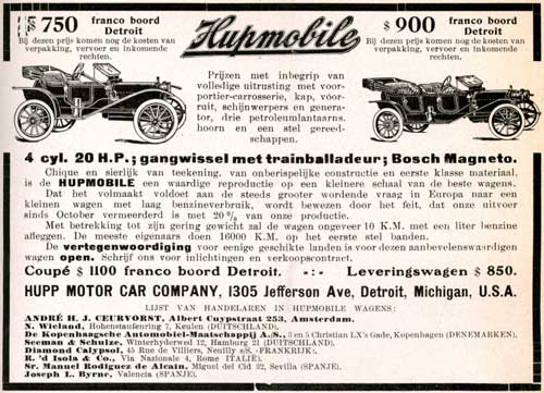 hupmobile 1912 ceurvorst