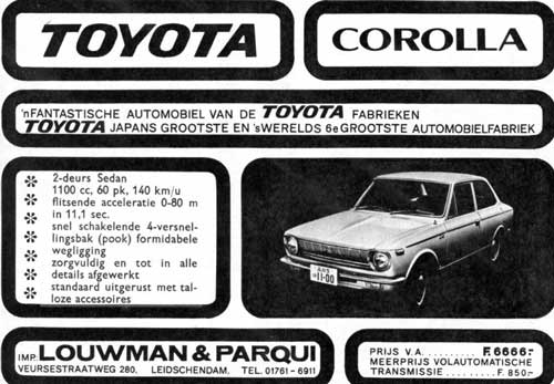 toyota corolla louwman parqui
