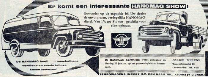 Hanomag 1957 06 22 tempo