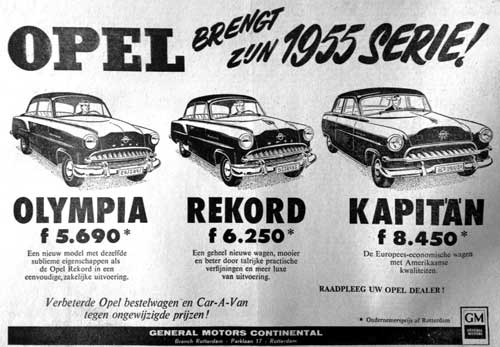 Opel 1955 general motors