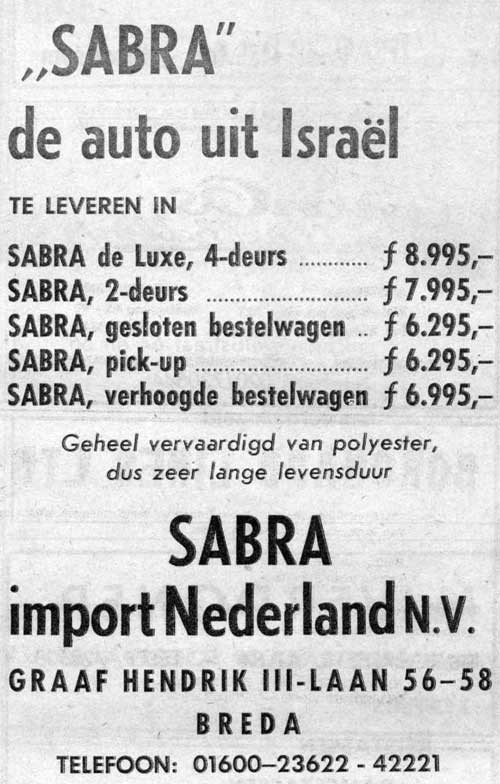 Sabra 19680502 sabra import