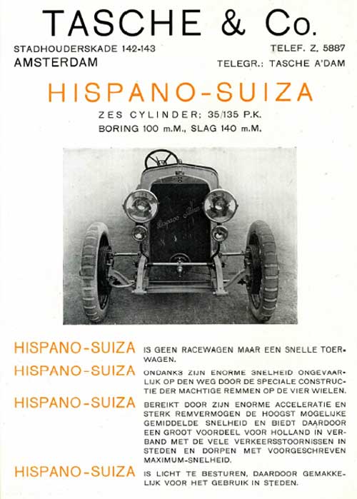 hispano suiza 19210502 tasche
