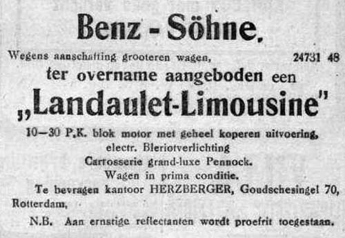 Benz sohne 19210424 aro