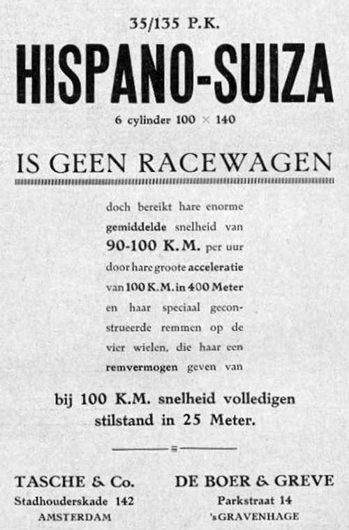 Hispano 19210727 tasche