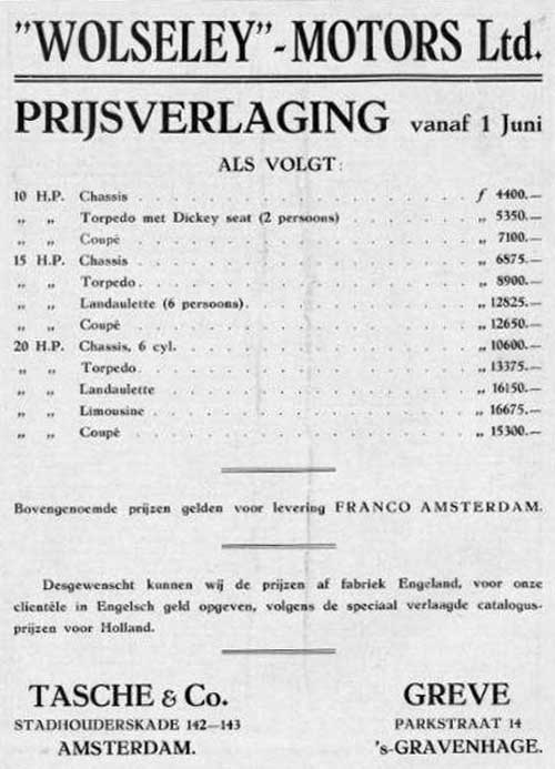 Wolseley 19220614 tasche