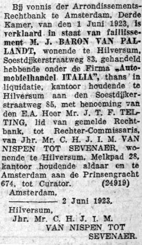 Alfa 19230604 Italia failliet AH